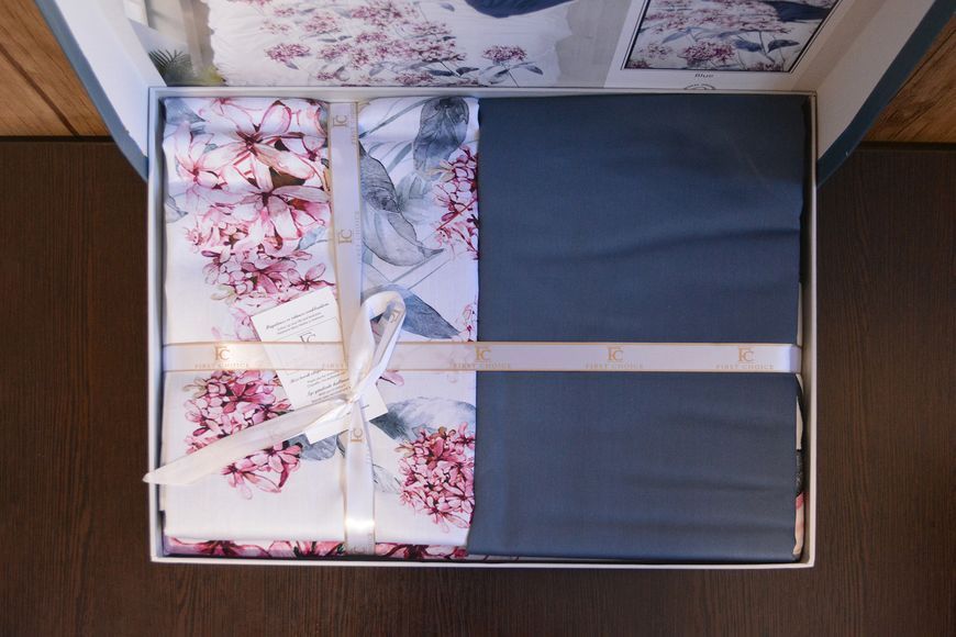 Постільна білизна First Choice 3D Satin 200&times;220 Luanda Blue 3DS-144-luanda-blue фото