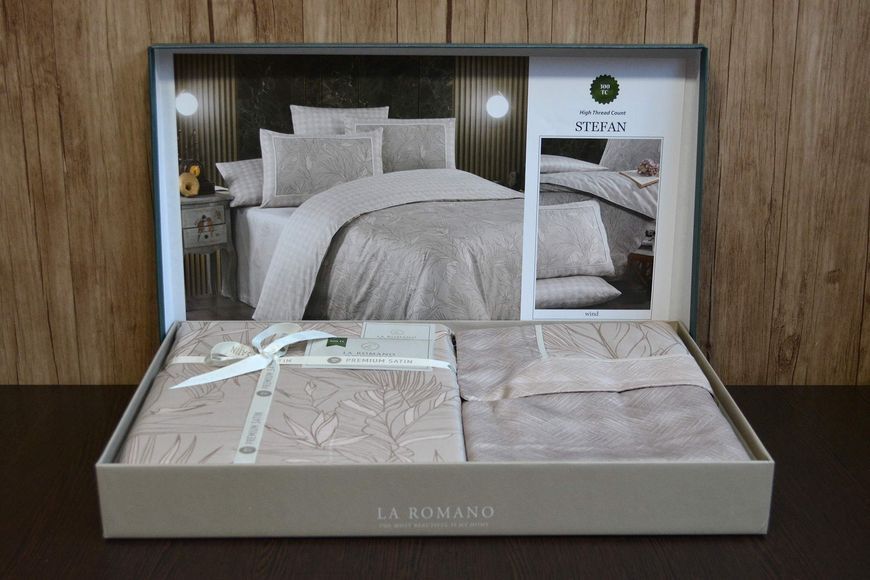 Постільна білизна La Romano Premium Satin 200&times;220 см євро Stefan Wind 40159 фото
