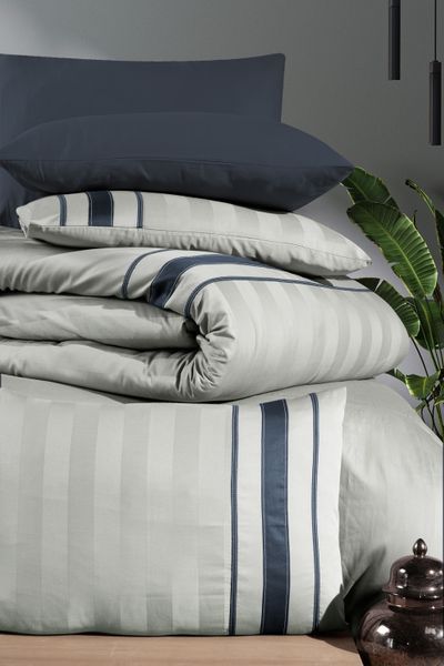 Постельное белье First Choice Deluxe Satin 200 х 220 см Artwel Silver, евро 1938-43 фото
