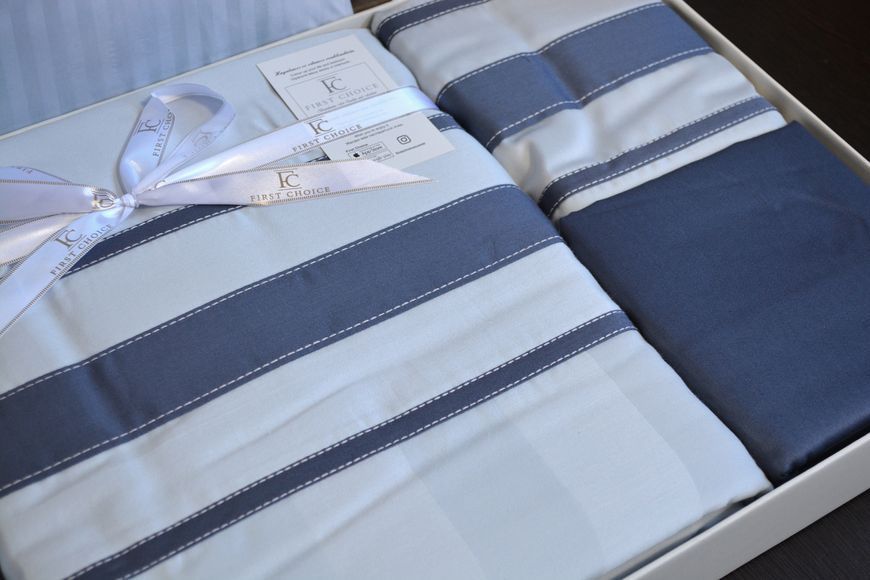 Постельное белье First Choice Deluxe Satin 200 х 220 см Artwel Silver, евро 1938-43 фото