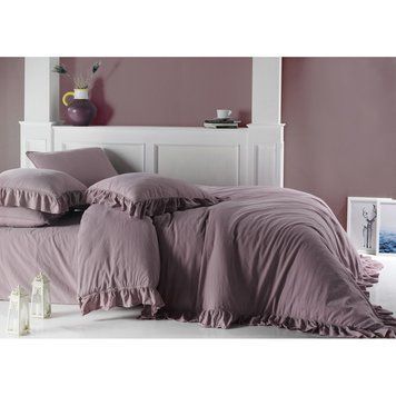 Постельное белье  Limasso Stonewashed Exclusive Ranforce 160 х 220 см Pale Mavue 41166 фото