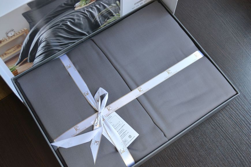 Постельное белье First Choice Cotton Satin 160 х 220 см "Snazzy Antrasite" 31419 фото