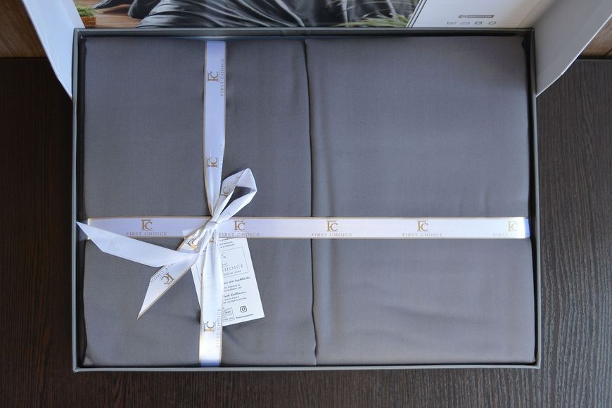 Постельное белье First Choice Cotton Satin 160 х 220 см "Snazzy Antrasite" 31419 фото