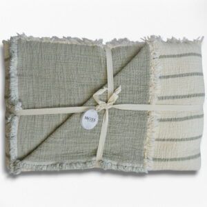 Мусиновое покривало Moss Exclusive Muslin 230 х 250 см. Yesil 34304 фото