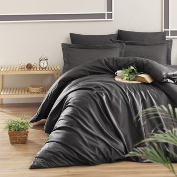 Постільна білизна First Choice Cotton Satin 200 х 220 см "Snazzy Antrasite" 31407 фото