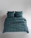 Постільна білизна Limasso Stonewashed 200 х 220 см Coastal Trio Dark Green 41069 фото 2