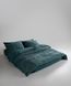 Постільна білизна Limasso Stonewashed 200 х 220 см Coastal Trio Dark Green 41069 фото 1