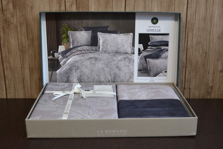 Постільна білизна La Romano Premium Satin 200&times;220 см Giselle, євро 40151 фото