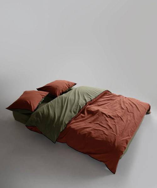 Постільна білизна Limasso Stonewashed Essualte 200 х 220 см Capulet Olive-Autumn 40966 фото