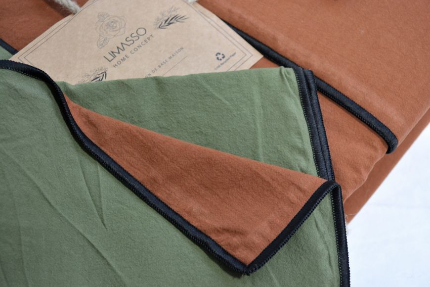 Постільна білизна Limasso Stonewashed Essualte 200 х 220 см Capulet Olive-Autumn 40966 фото