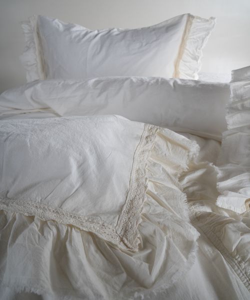 Постільна білизна Limasso Stonewashed Francesca 200 х 220 см Snow White 40963 фото