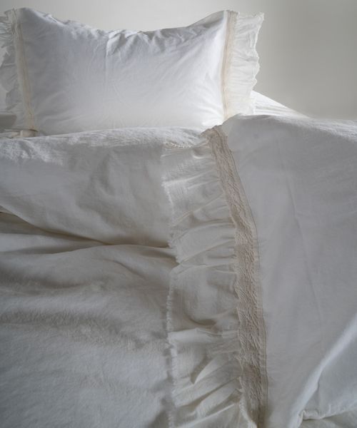 Постільна білизна Limasso Stonewashed Francesca 200 х 220 см Snow White 40963 фото