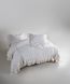 Постільна білизна Limasso Stonewashed Francesca 200 х 220 см Snow White 40963 фото 2