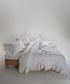 Постільна білизна Limasso Stonewashed Francesca 200 х 220 см Snow White 40963 фото 3
