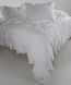 Постільна білизна Limasso Stonewashed Francesca 200 х 220 см Snow White 40963 фото 5