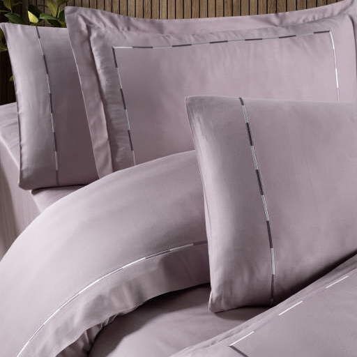 Постельное белье евро  First Choice V.I.P Satin Moonlight 200 х 220 см Claudio Lavender 40248 фото