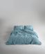 Постільна білизна Limasso Stonewashed Exclusive 200х220см євро Mineral Blue, з рюшами 31500 фото 7