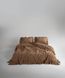 Постельное белье Limasso Stonewashed Exclusive Ranforse 200х220 євро Wood Smoke, с рюшами 31493-1-1 фото 1