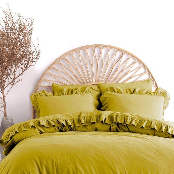 Постільна білизна Limasso Stonewashed Exclusive Ranforse 200 х 220 см Lemonade 40084 фото