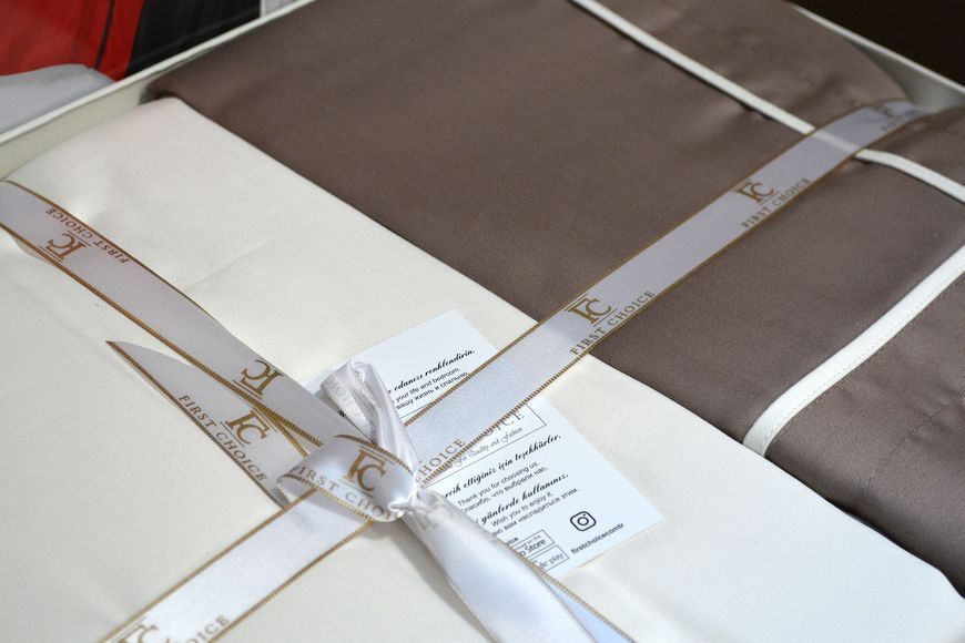 Постільна білизна First Choice Deluxe Satin 200 х 220 см Serenity Mink Cream 31291 фото