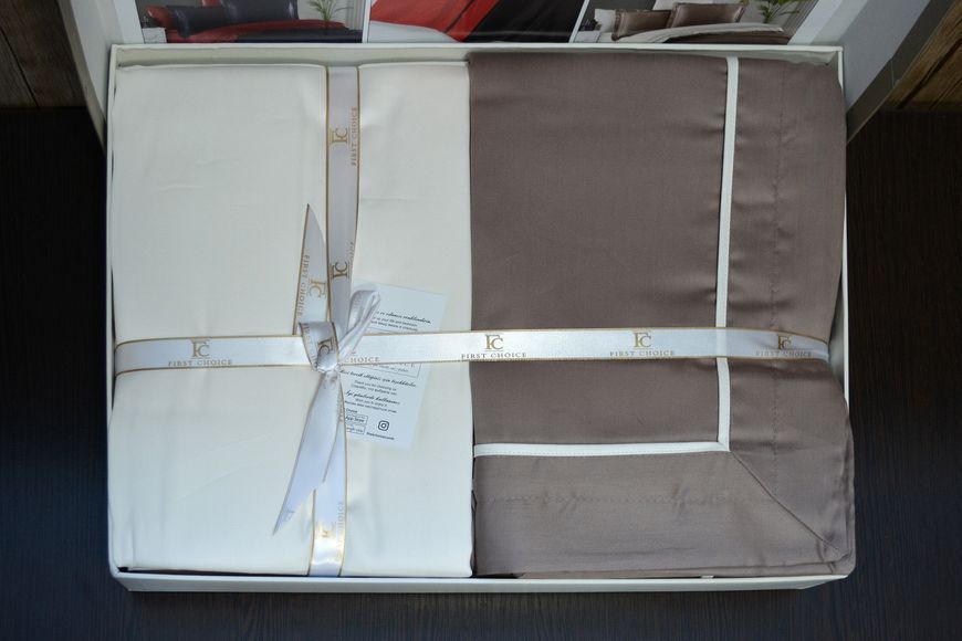 Постільна білизна First Choice Deluxe Satin 200 х 220 см Serenity Mink Cream 31291 фото