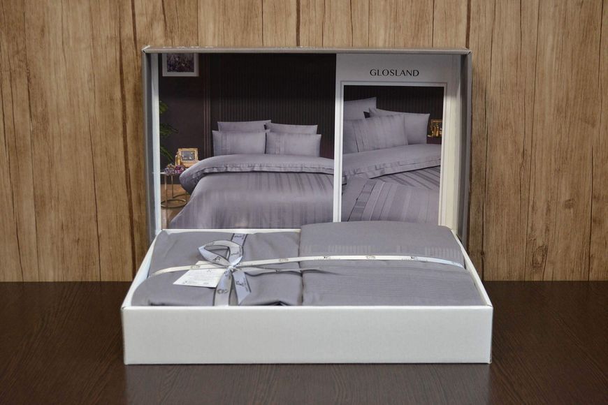 Постельное белье First Choice Ranforce Deluxe DARK 200 х 220 см евро Glosland Quicksilver 40294 фото