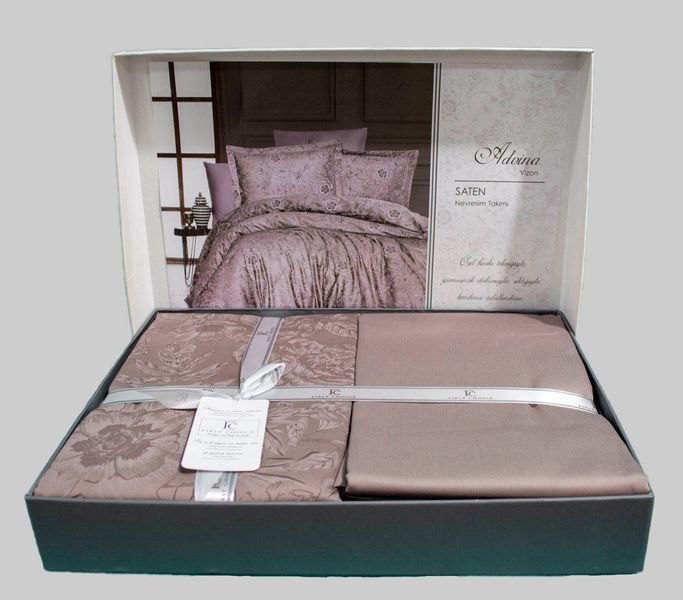 Постельное белье First Choice Cotton Satin 200 х 220 см "Advina Mink 1940-25 фото