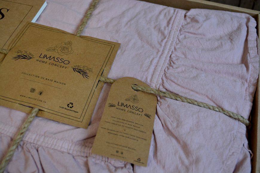 Постільна білизна Limasso Stonewashed Exclusive Ranforse 160 х 220 см сімейний Pale Mavue 41169 фото