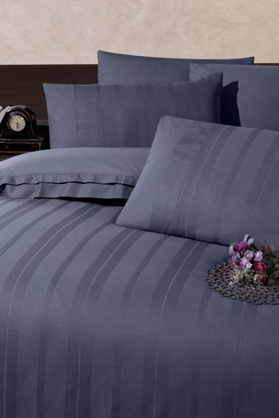 Постільна білизна First Choice Ranforce Deluxe DARK 200 х 220 см євро Glosland Aura 40293 фото