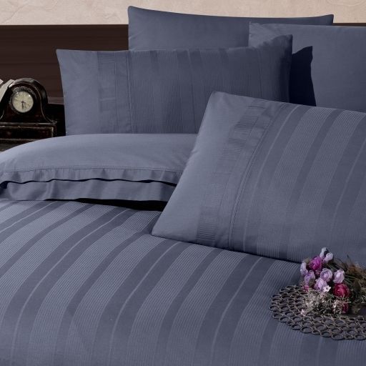 Постільна білизна First Choice Ranforce Deluxe DARK 200 х 220 см євро Glosland Aura 40293 фото