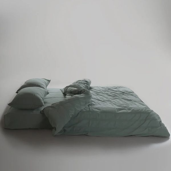 Постільна білизна Limasso Stonewashed 200 х 220 см Cassandra Natural Green 41076 фото