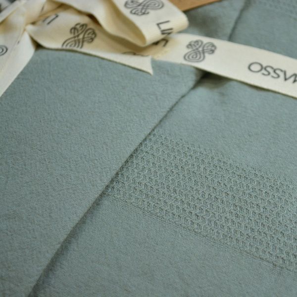 Постільна білизна Limasso Stonewashed 200 х 220 см Cassandra Natural Green 41076 фото