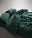 Постельное белье Limasso Stonewashed Ranforse 160 х 220 см полуторное Dark Green 31363 фото 5