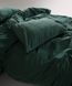 Постельное белье Limasso Stonewashed Ranforse 160 х 220 см полуторное Dark Green 31363 фото 6