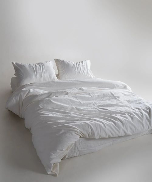 Постельное белье Limasso Stonewashed Ranforse Snow White 200х220 евро, вареный хлопок 31491 фото