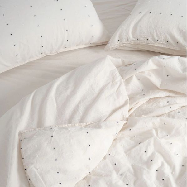 Постільна білизна Limasso Stonewashed 160 х 220 см Encorte Snow White 40749-1 фото
