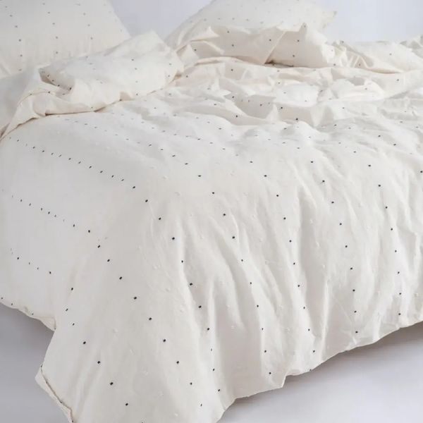 Постільна білизна Limasso Stonewashed 160 х 220 см Encorte Snow White 40749-1 фото