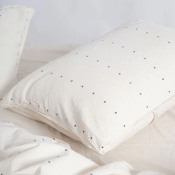 Постільна білизна Limasso Stonewashed 160 х 220 см Encorte Snow White 40749-1 фото