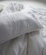 Постельное белье Limasso Stonewashed Ranforse Snow White 200х220 евро, вареный хлопок 31491 фото 3