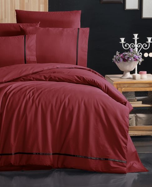 Постельное белье First Choice Alisa Red Евро Ranforce Deluxe 200 х 220 см 31286 фото