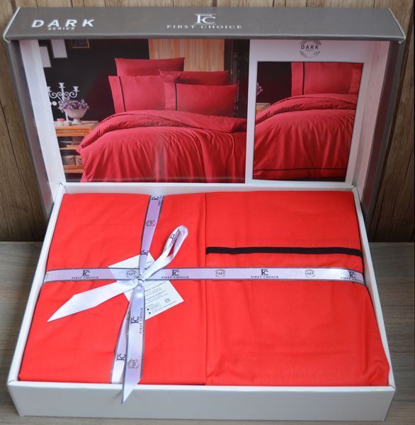 Постельное белье First Choice Alisa Red Евро Ranforce Deluxe 200 х 220 см 31286 фото