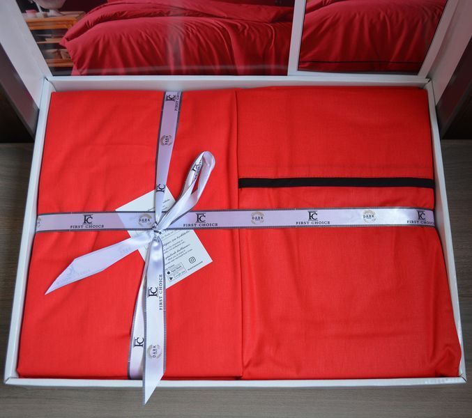 Постельное белье First Choice Alisa Red Евро Ranforce Deluxe 200 х 220 см 31286 фото