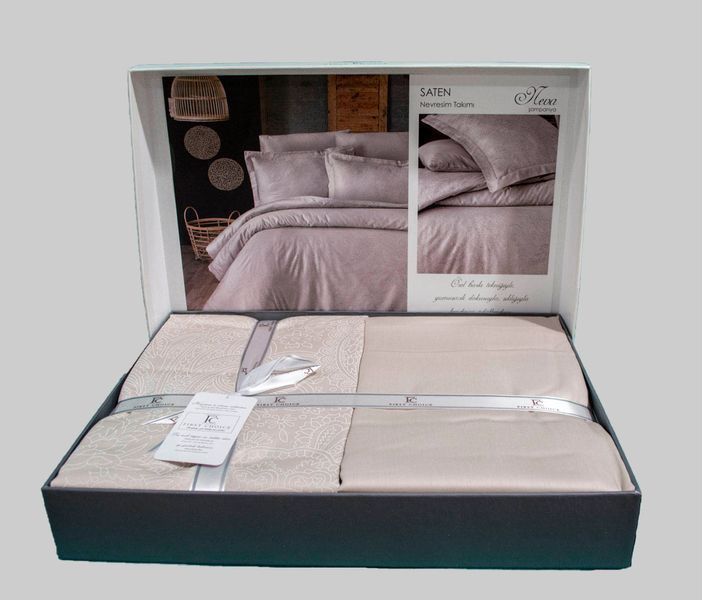 Постільна білизна First Choice Cotton Satin 200 х 220 см "Neva Champagne" 1940-29 фото