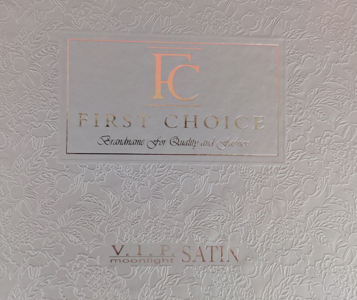 Євро комплект постільної білизни First Choice V.I.P Satin Moonlight 200 х 220 см Mirabel Krem 1937-24 фото