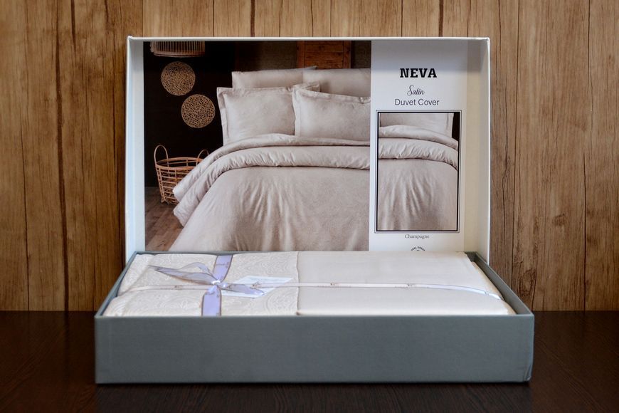 Постільна білизна First Choice Cotton Satin 200 х 220 см "Neva Champagne" 1940-29 фото