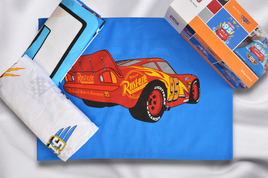 Постільна білизна TAC Disney 160&times;220 см Cars Let&rsquo;s Race 40791 фото