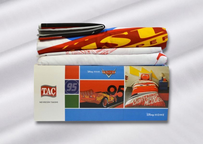Постільна білизна TAC Disney 160&times;220 см Cars Lightning 40283 фото