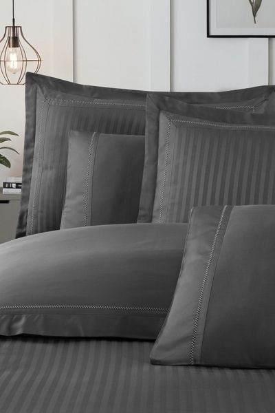 Постільна білизна La Romano Mona Premium Satin 300TC 200&times;220см Orcella Grey 41589 фото