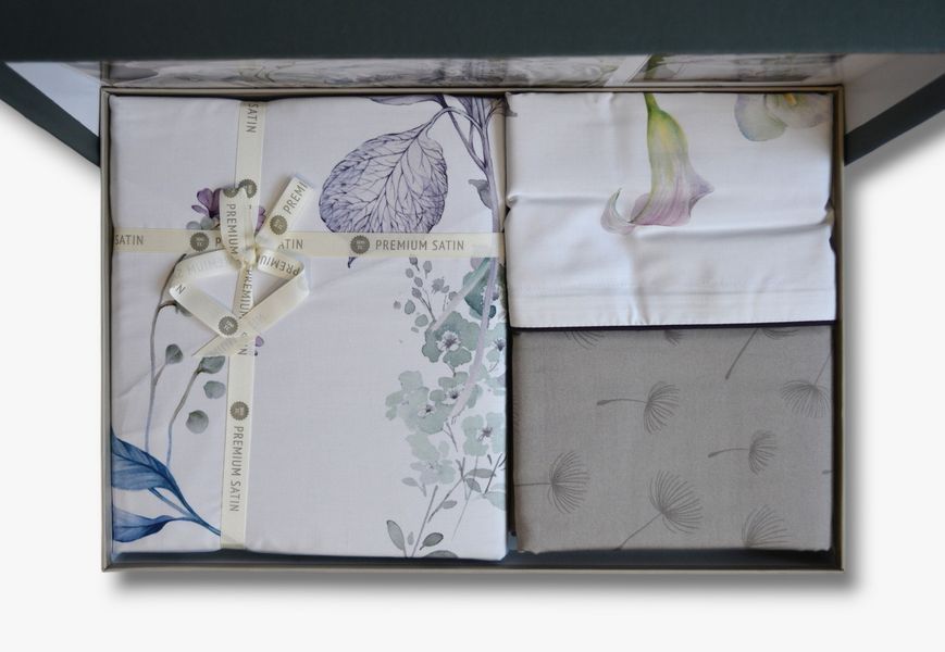 Постільна білизна La Romano Premium Satin 200&times;220 см Tunar Grey євро 41122 фото