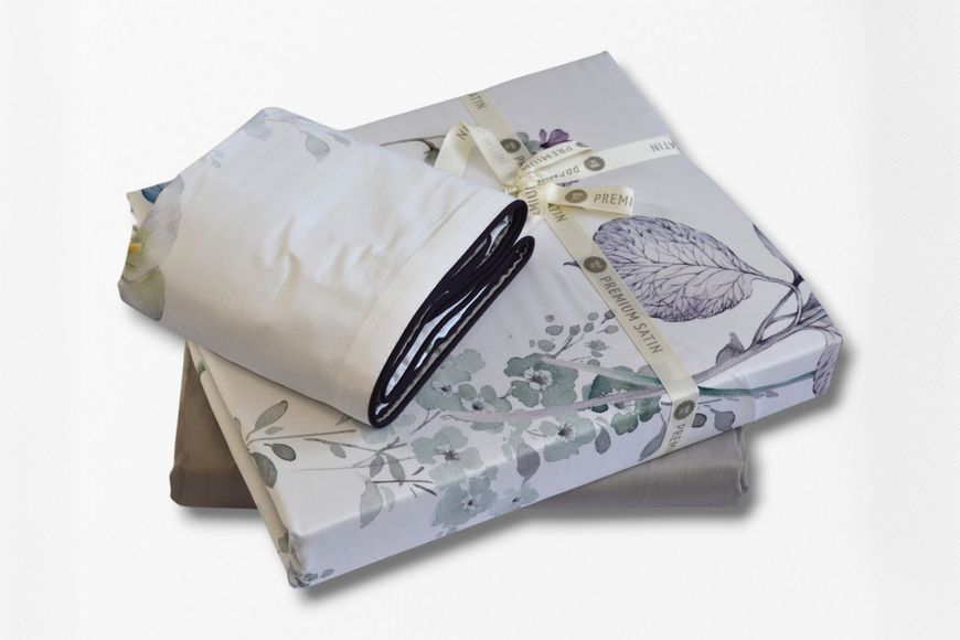 Постільна білизна La Romano Premium Satin 200&times;220 см Tunar Grey євро 41122 фото